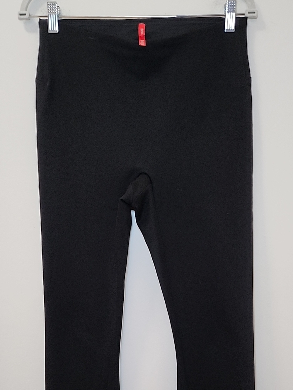 Spanx Perfect Front Slit Ponte Leggings Black  Strechable Size Meduim - Picture 5 of 14